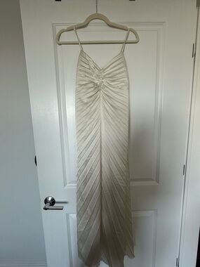 White Silk Dress - Abercrombie & Fitch